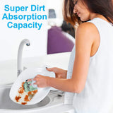 12PCS Kitchen Towels Dish Cloths, Reusable Cleaning Rags 10x6in