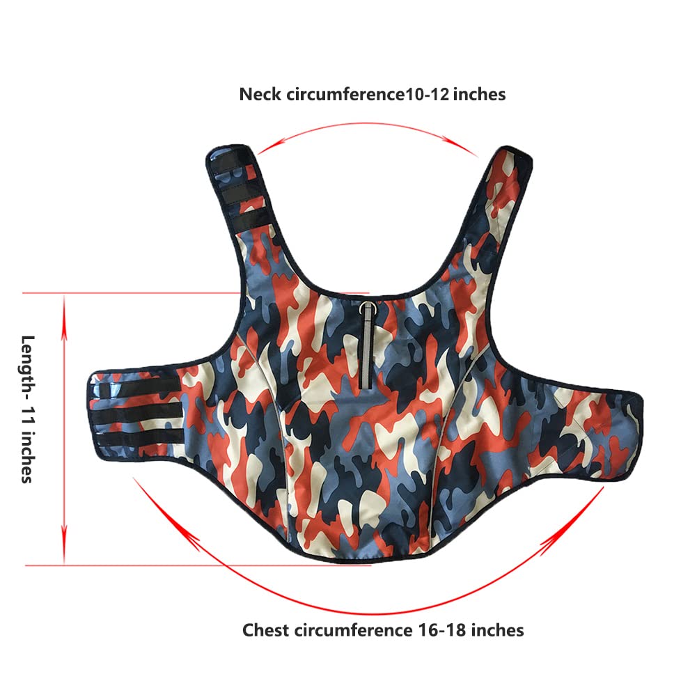 Dog Anxiety Jacket- Keep Calmig Vest Reflective Thunder Coat with D-Ring and Training Handle for Small Medium Large Dogs,Camouflage