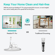Load image into Gallery viewer, Neakasa P1 Pro Pet Grooming Kit &amp; Vacuum Suction 99% Pet Hair, Professional Clippers with 5 Proven Grooming Tools for Dog and Cat
