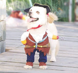 Hotumn Dog Costume - Pirates of The Caribbean Style Halloween Clothes with Pirate Hat - Funny Pet Outfit - Cat & Dog Corsair Costume for Small Dogs - Role Playing Party & Outdoor Walking (Medium)