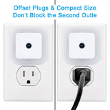 LED Night Light Lamp with Smart Sensor Dusk to Dawn Sensor, Daylight White, 0.5W Plug-in, 6-Pack