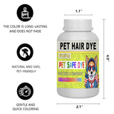 Eyaeyao Blue Dog Hair Dye, 7 Fl Oz (250 ml) Pet Safe Dye, Pet Grooming, Permanent Pet Hair Dye Stain, Safely Used, Dog Grooming, Pet Dye Bright Color for All Pets Fur Dye (Blue, 7 Fl Oz (250 ml))