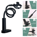 JoyHuaTrade Dog Hair Dryer Holder, Black Alloy Adjustable Lazy Hair Dryer Hands Free Stand with 360° Rotatable Clamp for Pet Dog Cat Grooming