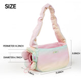 TOUCHDOG Pet Carrier Purse for Small Dogs & Cats - Lightweight Travel Handbag, Breathable Tote with Padded Interior (Pink)