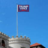 WENWELL Donald Trump and JD Vance 2024 Flags 3x5 Ft,Make America Great Again Trump Vance '24 Presidential Campaign Banners flag for car Boat Outdoor,2-Pack,1 Blue & 1 Black Flag with 2 Brass Grommets Each