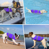 Doglay Dog Life Jacket, Dog Life Vest for Swimming Boating, Adjustable Puppy Life Jacket with Reflective Stripes, Superior Buoyancy Dog Swimming Vest for Small Medium and Large Dogs