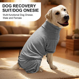 KOOGAL Dog Pyjamas PJS Sweater Clothing and Loungewear Suitable for Large to Giant Breeds of Dogs, Neutering Suits, Extra-Large Stretch Fabric, Four-Legged Dogs Clothes Pyjamas(Sweater Gray, 6XL)