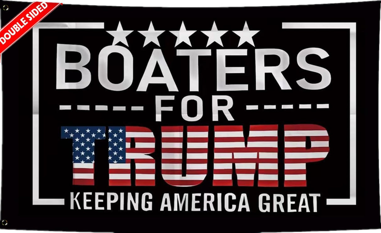 JOLCAHEU Double Sided Boaters for Trump Flag 2x3FT President Trump Flag,Keeping America Great Flag with 2 Brass Grommets,Sturdy Polyester.