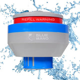 Blue Mano Chlorine Floater (V2.0 Upgraded) for 3 inch Tabs with Refill Warning, Durable Design, 7 inch Large Dispenser for Inground and Above Ground Swimming Pool