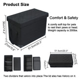 LIONROGE Car Back Seat Extender for Large Dogs up to 200lbs,Dog Car Back & Front Seat Extender with Storage,Prevent Your Dogs from Falling Off The Seat