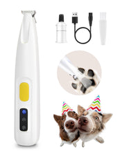 Load image into Gallery viewer, FURBONA Upgraded Dog Paw Trimmer with LED Light, 18 mm Widen Blade, 35 dB Low Noise, LED Display, Fully Waterproof, Rechargeable Clipper for Dogs Cats Trimming Paws, Eyes, Ears, Face, and Rump
