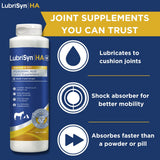 LubriSynHA Hyaluronic Acid with MSM Hip & Joint Care Supplement for Dogs, Cats & Horses – Liquid Oral HA for Pets – Joint Support Promotes Mobility, Flexibility, Cartilage Health & Comfort – 16oz