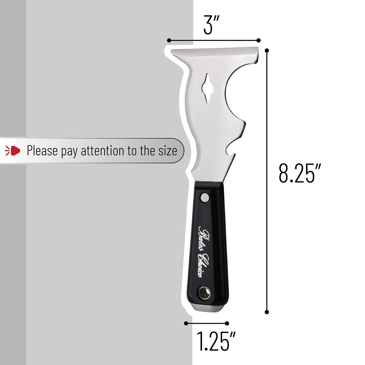 Bates- Paint Scraper, 10 in 1 Painters Tool, Scraper for Wood