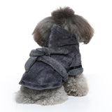 Luxury Soft Flannel Pajamas Puppy Quick Drying Bath Robe Super Absorbent Towel for Small Dogs & Cats