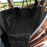 Bark Lover Dog Car Seat Covers Hammock for Cars Trucks SUV - Waterproof Pet Car Seat Protector for Backseats, More Durable Zippered Side Flaps Ensure Dog Travel Safety,Black Regular
