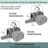 Mr. Peanut's Gold Series Big Apple XL Expandable Pet Carrier V3.0 (Charcoal Ash)