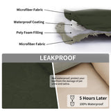 Easy-Going 100% Waterproof Dog Bed Cover Reversible Leak Proof Couch Cover Washable Sofa Cover Furniture Protector Blanket for Pets Kids Children Dog Cat (52x86 Inch, Army Green/Beige)
