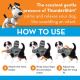ThunderShirt for Dogs, Large, Heather Gray Classic - Dog Anxiety Relief Calming Vest