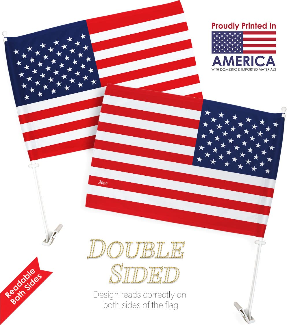 Trump Flag 2024 MAGA American Flags Pack Vehicle Auto Window Pro-Trump President Make America AgainBandera para Carros Outdoor Pole Accessories, Home Decoration Made in USA