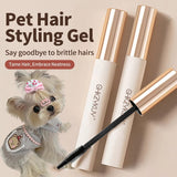 MANON ROSA Pet Styling Gel Facial Hair Care Kit - Hypoallergenic Grooming Set for Eyelashes & Nose Stray Hairs, Safe Formula for Yorkie Maltese Schnauzer Small Long-Haired Dogs Cats (3 Tubes)