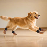 Nesayver Dog Socks Shoes to Prevent Licking Paws for Hardwood Floors, Pet Booties for Hot Pavement with Grip Traction Control, Winter Boots & Paw Protectors for Small Medium Large Senior Dogs,Khaki M