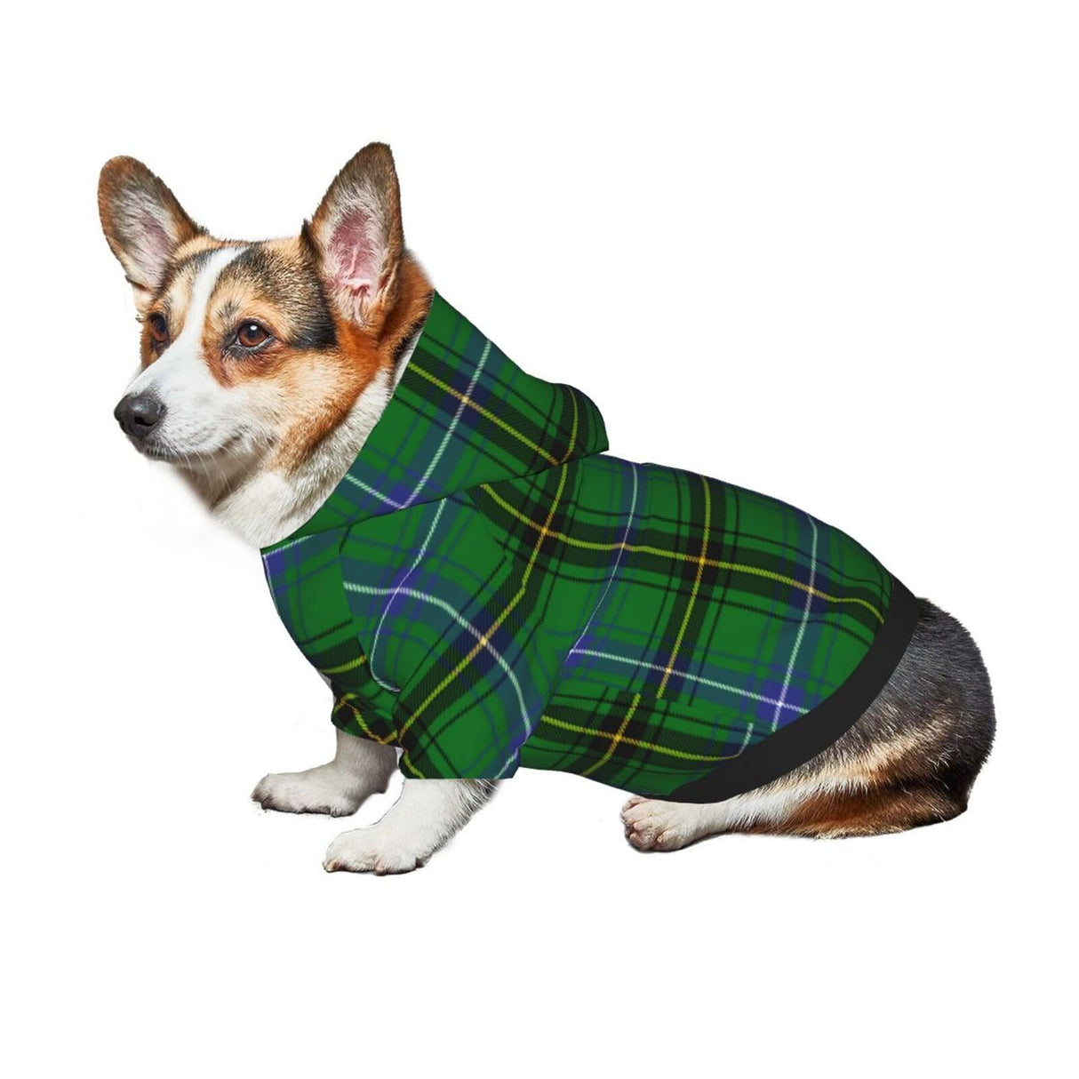 Scottish Clan Henderson Tartan Plaid Dog Hoodie Breathable Stretchy Sweatshirts with Hat Warm Dog Clothes for Small Medium Large Dogs X-Small