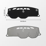 KUST Black Dash Cover for Chevy Chevrolet Traverse 2018-2023 (L, LS, LT,Premier, High Country) Polyester Dashboard Cover Non-Slip Interior Accessories for Traverse Custom Fit Dash Mat