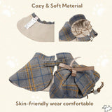 Dog Costume-Cute Detective Pet Clothes Set Halloween Cosplay Party Outfit Winter Fashion Cape Cloak Hat for Small Medium Dog & Cat Kitten (Rec wt.12-16lb Large)