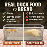 Hapetrails Duck Feeder Floating Duck Food Pellets for Ponds & Parks | Safe Feed for Ducks, Geese & Swans | Floats for Hours | with Niacin | Ditch The Bread, Feed The Revolution (5 lb)
