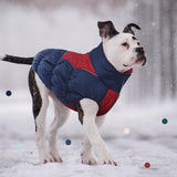 IECOii XXL Winter Coat for Large Dogs, Fleece Waterproof Jacket, Extra Large Zippered Puffer Vest for Male Female Dogs, XX-Large
