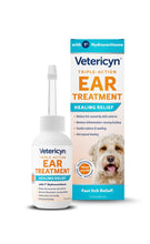 Load image into Gallery viewer, Vetericyn Triple-Action Ear Treatment for Dogs &amp; Cats - 1% Hydrocortisone Ear Drops for Dog Ear Infection Relief - Fast Itch Relief &amp; Healing with Otizyme Blend. 1.5 Ounce
