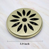 Tkocisa 4 Pack Mosquito Coil Holder, Mosquito Coil Incense Burner with Cover for Outdoor Use, Deck, Patio, Pool Side, Camping, Hiking and Fishing