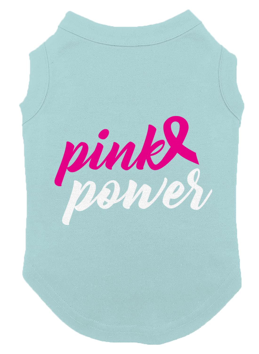 Pink Power - Breast Cancer Ribbon Dog Shirt (Chill, X-Small)