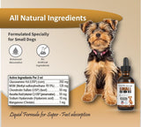 NODENS Small Dog Hip and Joint Liquid Glucosamine for Dogs – Small Dog Joint Supplement for Senior Dog Pain Relief Anti-inflammatory for Improved Joint Flexibility & Mobility 2oz