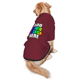 Custom Dog Hoodie Set with Name Photo,Personalized Pet Warm Sweater Hoodie for Medium Large Dogs & Cat Puppy Garnett S