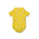 Bivxisrvo Yellow Banana Dog Clothes for Medium Dogs Christmas Boy Girl Dog Shirt Soft Puppy Outfit Adorable Pet T-Shirts Puppy Summer Hawaiian Beach Polo Shirts Clothes Kitten Beach Clothing