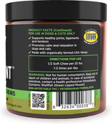 Super Snouts Hemp & Joint Chew for Dogs & Cats, 30 Chews (Up to 60 servings) – Made in USA Hip & Joint Supplement with Green Lipped Mussels, Hemp Helps Calms Joint Inflammation & Relief Joint Pain