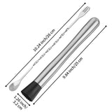 Muddler for Cocktails, 10" Muddler and Long Handle Bar Cocktail Mixing Spoon, Stainless Steel Stirrer, Bar Accessories Tools for Mojitos Fruit Drinks