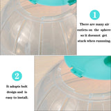 2 Pieces Hamster Exercise Ball, 5.7 Inch Guinea Pigs Running Ball Transparent Plastic Hamster Wheel for Dwarf Rabbits Small Pets to Reduce Boredom and Increase Activity