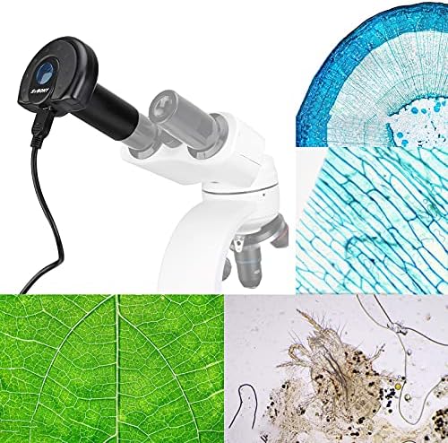 SVBONY SV189 Microscope Digital Camera, 1.3 Million Pixel USB2.0 Microscope Accessories, Suitable for Microscope Color Photography and Video