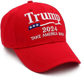 Engmoo Trump 2024 Hat Keep America Great Take America Back Hat with USA Flag Embroidery Adjustable Baseball Cap
