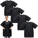 Bonuci 4 Pack Pet Grooming Work Clothes with Zipper, 3XL Size, Anti Static Splash Proof Barber Smock for Pet Dog Grooming, Hairdressers, Cosmetologists