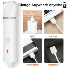 Load image into Gallery viewer, Veeconn Dog Clippers Grooming Kit Hair Clipper-Low Noise Paw Trimmer- Rechargeable - Cordless Quiet Nail Grinder Shaver for Cats and Other Pets
