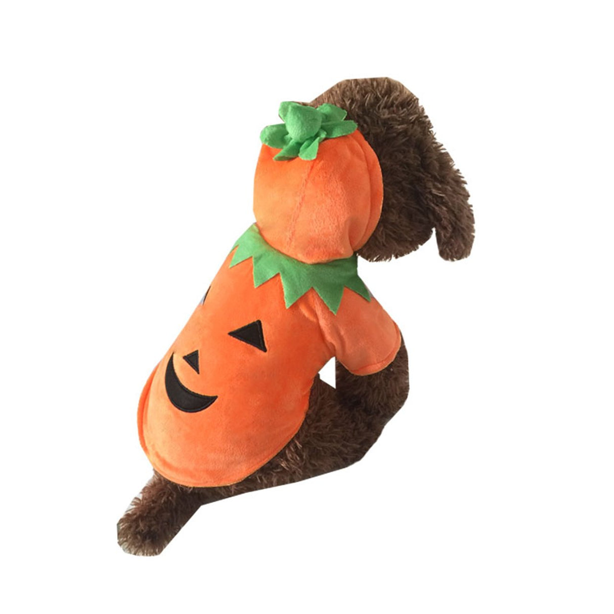 Mogoko Dog Cat Halloween Pumpkin Costume,Pet Cosplay Costumes,Puppy Warm Outfits Fleece Hoodie Animal Autumn Winter Clothes (M Size)