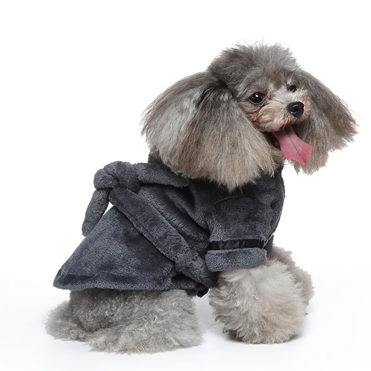 Luxury Soft Flannel Pajamas Puppy Quick Drying Bath Robe Super Absorbent Towel for Small Dogs & Cats