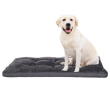 EMSLX Dog Bed, Washable Cozy Plush Dog Crate Beds, Soft Comfy Kennel Pad Anti Slip Pet Sleeping Mat for Large, Jumbo, Medium, Small Dogs Breeds (29.0 L x 18.0 W x 1.5 Th Inches, Dark Grey)