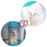2 Pieces Hamster Exercise Ball, 5.7 Inch Guinea Pigs Running Ball Transparent Plastic Hamster Wheel for Dwarf Rabbits Small Pets to Reduce Boredom and Increase Activity