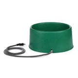 Farm Innovators P-60 1.5 Gallon 60 Watt Electric Heated Pet Water Bowl with Thermostatic Control and Anti Chew Cord, Green (2 Pack)