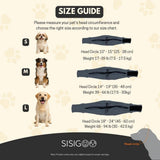 No Flap Ear Wraps for Dogs – Adjustable Dog Ear Wrap & Earmuffs for Noise Protection, Bath & Grooming – Dog Ear Cover for Anxiety Relief, Hematoma & Shaking (Dark Gray, M)