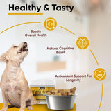 iHeartDogs Senior Super 7 Daily Dog Multivitamin - 7-in-1 Vitamin for Dogs Supports Anti-Aging with Antioxidants, Probiotics, Lion's Mane, Turkey Tail, & Ashwagandha for Longevity & Cognitive Boost